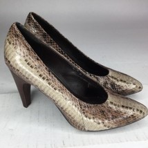 Leather Makowsky Women's Stacked 5 B Size Shoes 6 Us Snake Gray Misty Heel M xwfBfTH