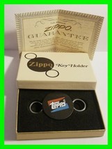 Vintage Zippo Key Holder ~ Ad For Topps Sports Trading With Box And Pape... - $24.24