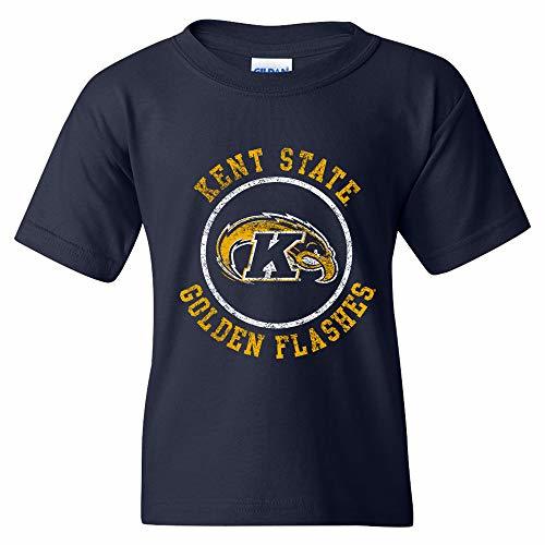 YS04 - Kent State Golden Flashes Distressed Circle Logo Youth T-Shirt ...