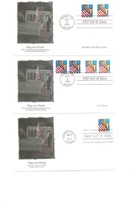 6 Fdc 1995 Us Fleetwood Flag Over Porch Memorial Day Americas Pride Heritage 495 - $14.00