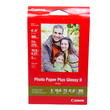 BRAND NEW Canon Photo Paper Plus Glossy II, 4 x 6 Inches, 100 Sheets - $6.82