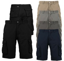 Men's Cotton Multi Utility Pockets Relaxed Fit Casual Outdoor Army Cargo Shorts
