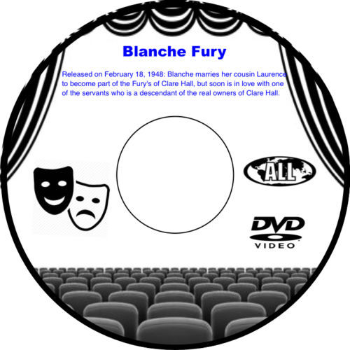 Blanche Fury 1948 DVD Film British Romantic Crime Drama Valerie Hobson Stewart G