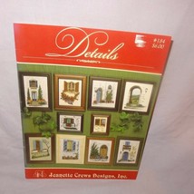 Jeanette Crews Details 184 Counted Cross Stitch Pattern Leaflet Book 1999 Doors - $15.99