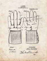 Hockey Glove Patent Print - Old Look - $7.95+