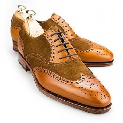 Handmade Men two tone shoes, Men formal shoes, Men oxford two tone ...