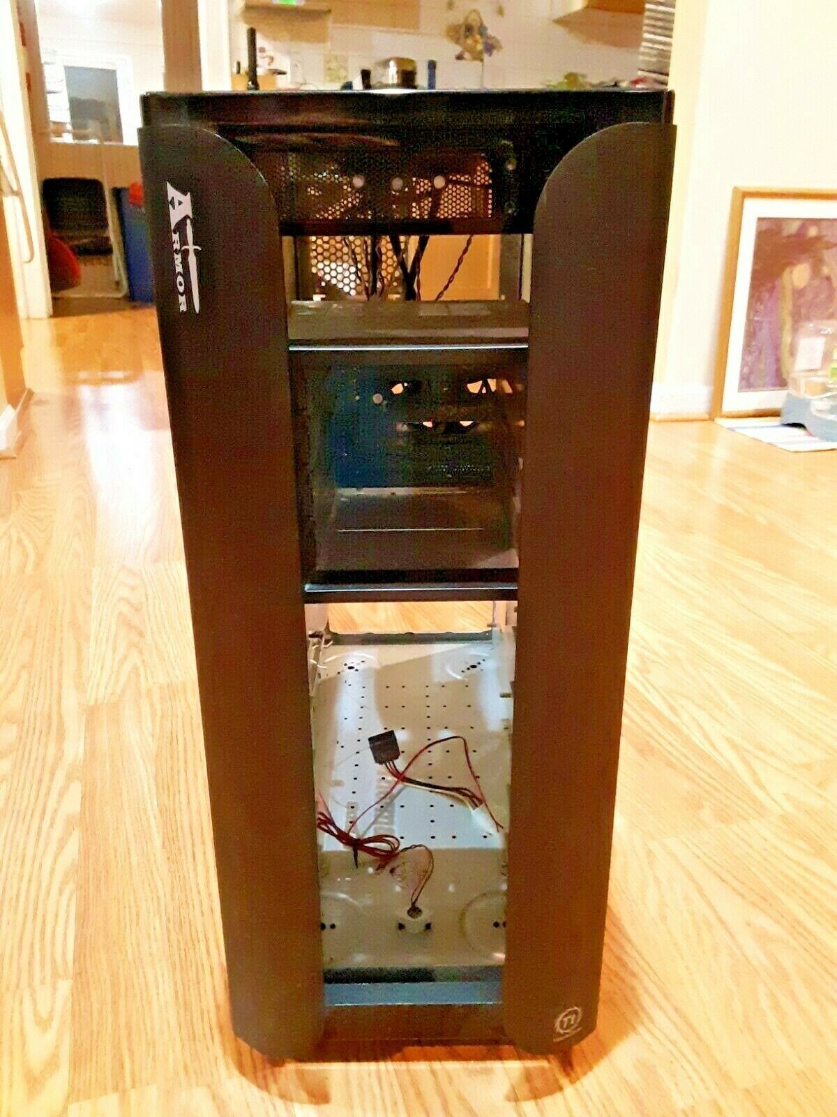 ATX Tower Computer Case Thermaltake Armor+ Black AluminumSteel Computer Cases