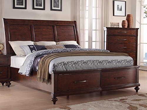 NCF Furniture Langley Queen Storage Bed in Ranchero Brown - Other Gift ...