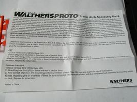 Walthers Proto Stock # 920-6060 Trailer Hitch Accessory Pack PS & ACF Hitches HO image 7