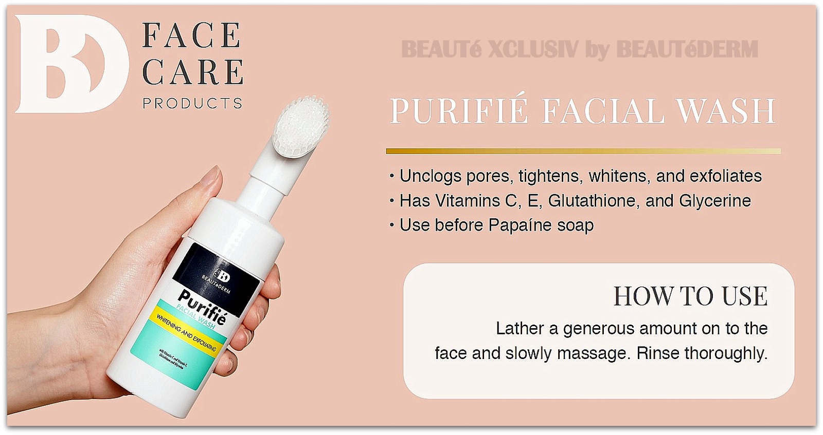 Beautederm Purifie Facial Wash, 100 ml REFILL Cleansers & Toners