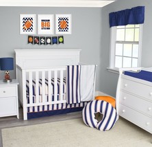 Pam Grace Creations BDNB-3-Sports All Star Sports Crib Bedding Set  Navy Blue  O - $64.10