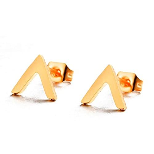 Multiple Golden Stainless Steel Cute Stud Earrings for Women Girls 2021 Fashion
