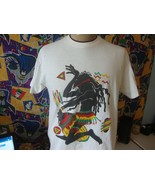 Vintage 90&#39;s Tribal Reggae 1990 Conceptual Arts T Shirt L  - $40.68