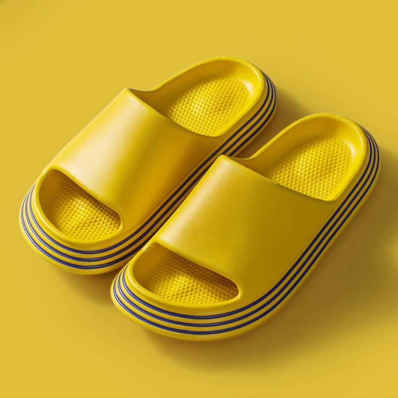2021 Women Waterproof Platform Slippers Thick Sole Bathroom Parent-child Slides
