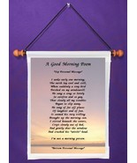 A Good Morning Poem - Personalized Wall Hanging (830-1) - $19.99