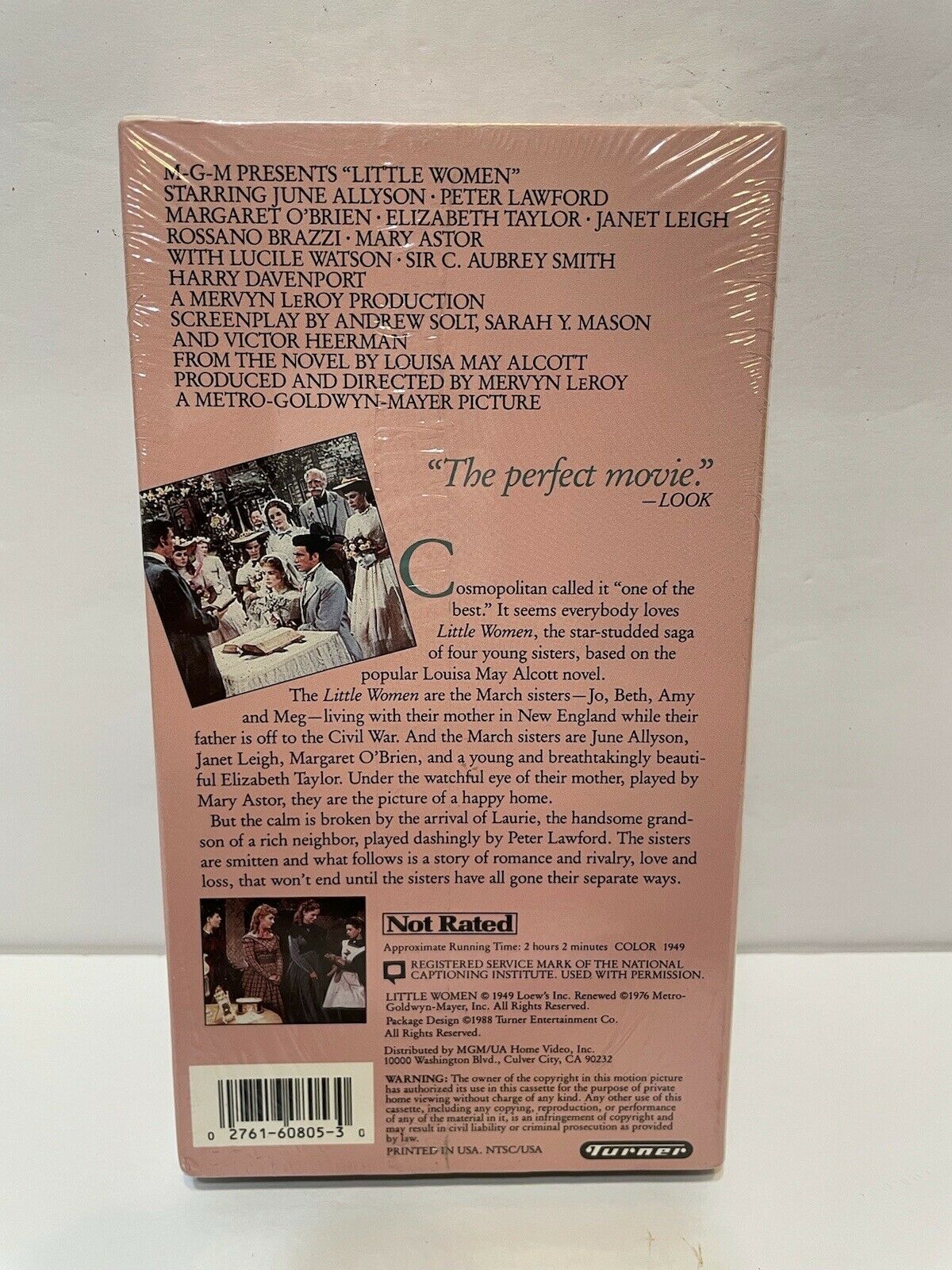 Vintage Little Women VHS 1949 1988 Factory Sealed Elizabeth Taylor ...