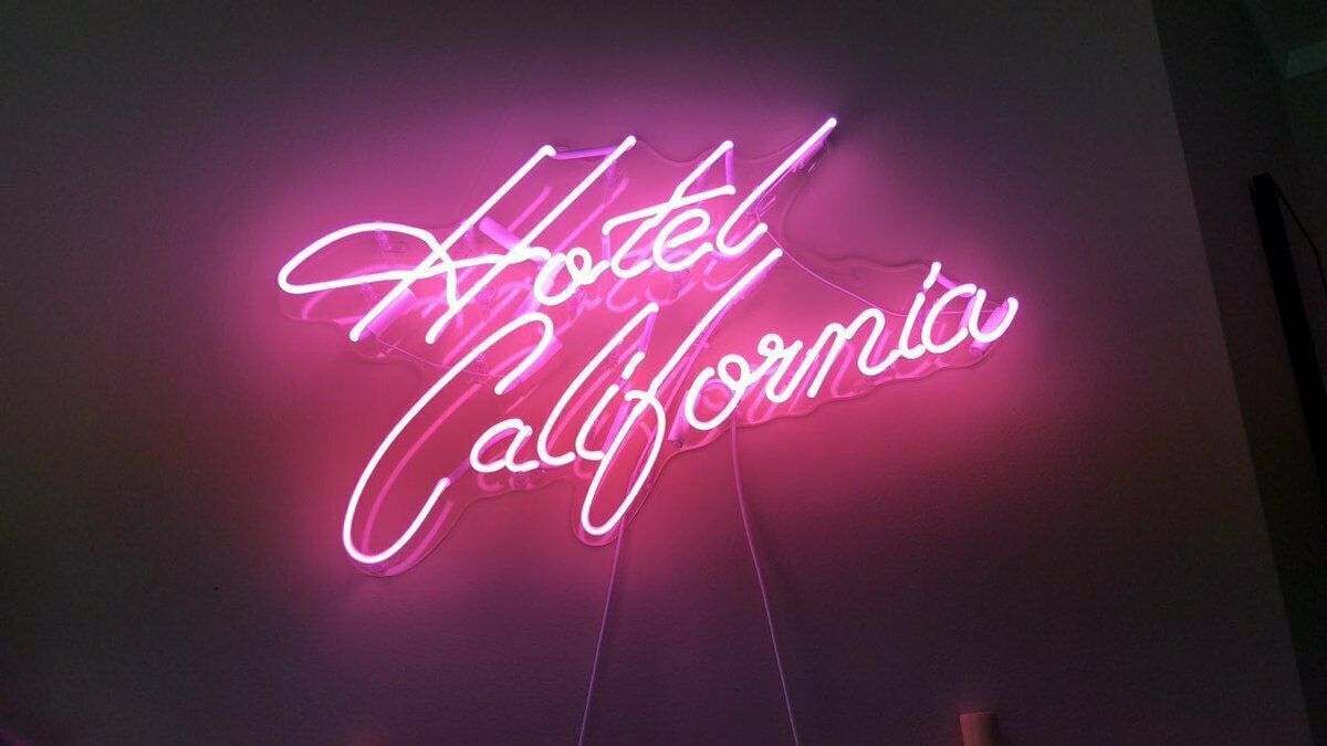 New Hotel California Neon Sign Room Glass Artwork Acrylic Light Gift 20 ...