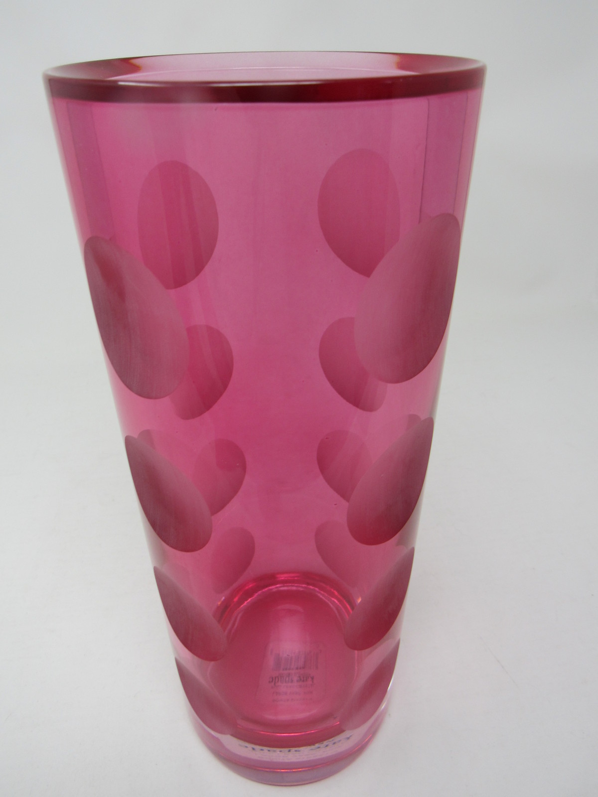 Lenox Kate Spade New York Bonita Street 10" Pink Large Round Vase Lead