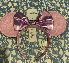 NEW Disney Minnie Mouse Metallic Ear Headband with Bow – Lilac - $34.29