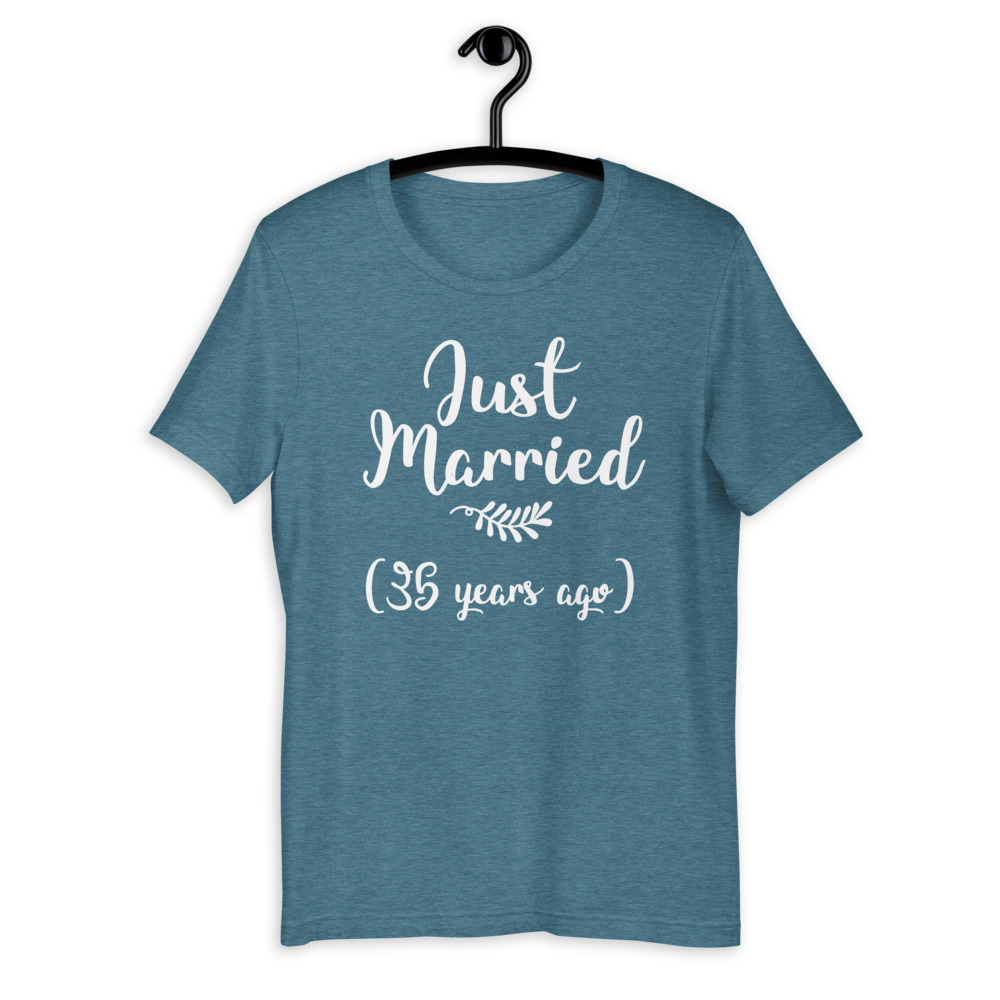 35th Wedding Anniversary Shirt 35 Years Of Marriage Tee T Shirts