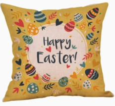 NEW RETRO EASTER PILLOW COVER 17.7&quot; X 17.7&quot; FREE SHIPPING!!! - $20.00