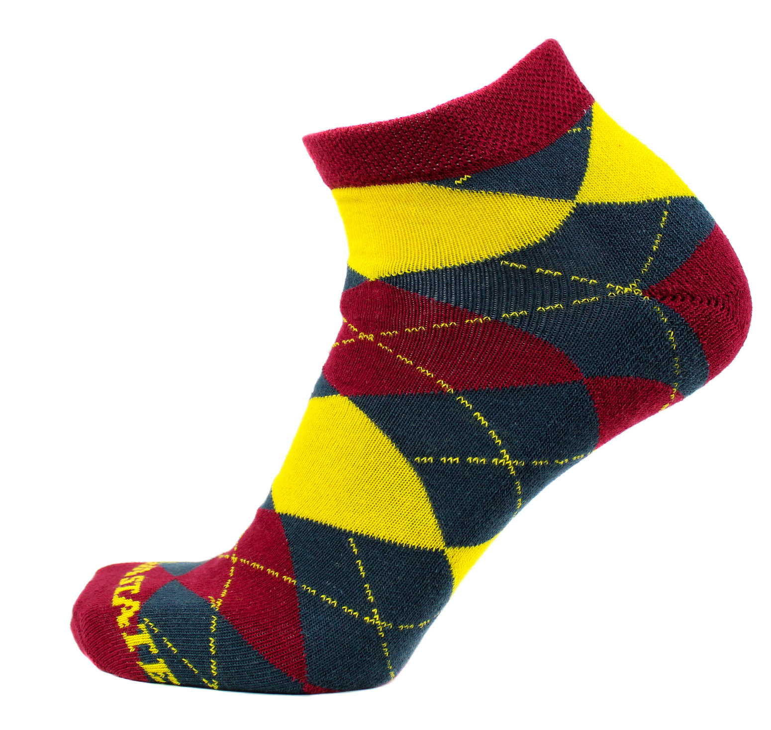 Iowa State University Cyclones Licensed Argyle No Show Sock CollegeNCAA