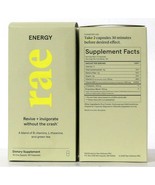 2 Rae Energy Revive Invigorate B Vit L-Theanine Green Tea 60 Caps Supple... - $27.99