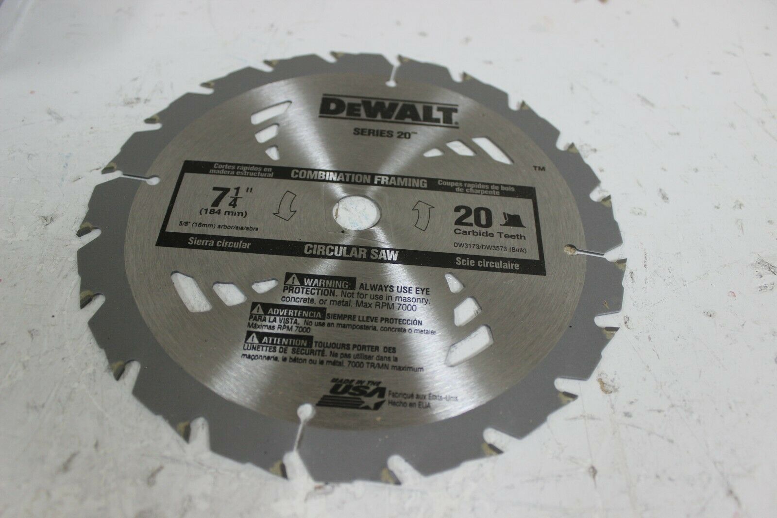 Dewalt DW3173 Series 20 Construction 5 Blade Pro Pack New - $69.30