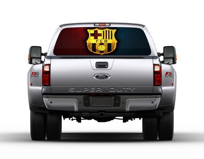 Image of Barca Logo Car Rear Window Decal Sticker Car Truck SUV Van FC Barcelona 134