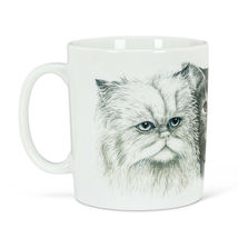3 Cats Jumbo Mug Set of 4 Ceramic Kitty Kittens Faces Country Pet Feline 16 oz image 3