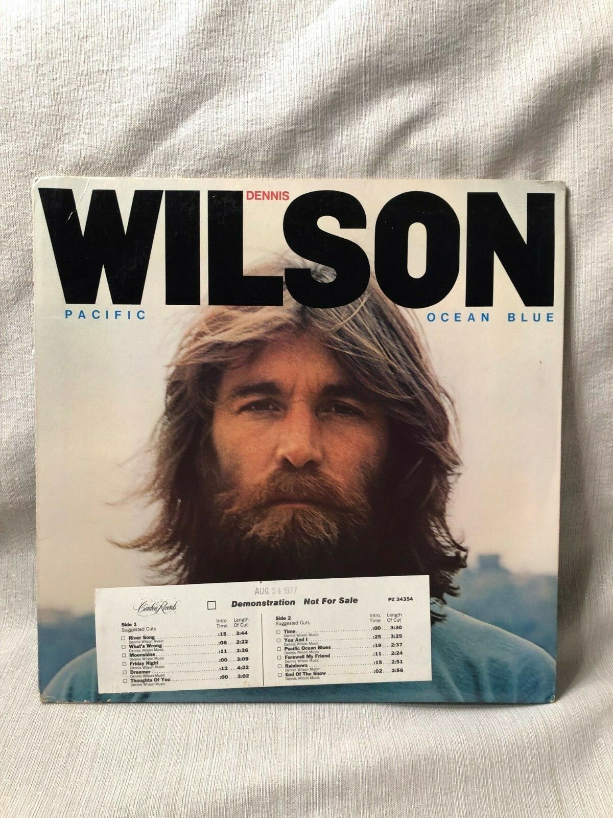 1977 Dennis Wilson Pacific Ocean Blue LP Caribou Records PZ 34354 EX/VG ...