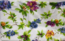 Superior Tablecloth Vinyl Flannel Back,60"X80"Oval (6 people)COLORFUL FLOWERS #3 - $21.77