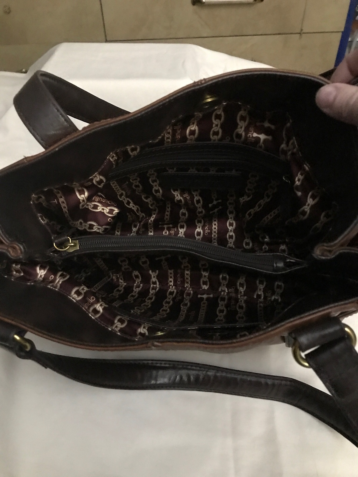 Authentic Tignanello Brown Leather Satchel - Handbags & Purses