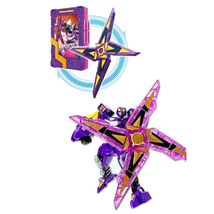Metal Cardbot Shadow X Korean Airplane Transforming Action Figure Robot Toy image 4