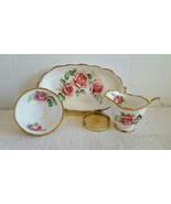 Rare 3 Pcs Vintage Queen Anne Lady Margaret Tea Cup Creamer Desert Set P... - $54.99