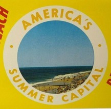 Rehoboth Beach Delaware Postcard America&#39;s Summer Capital Beach Town Oce... - $7.92