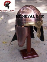 Medieval Epic Viking Medieval Armor Helmet with Copper Finish