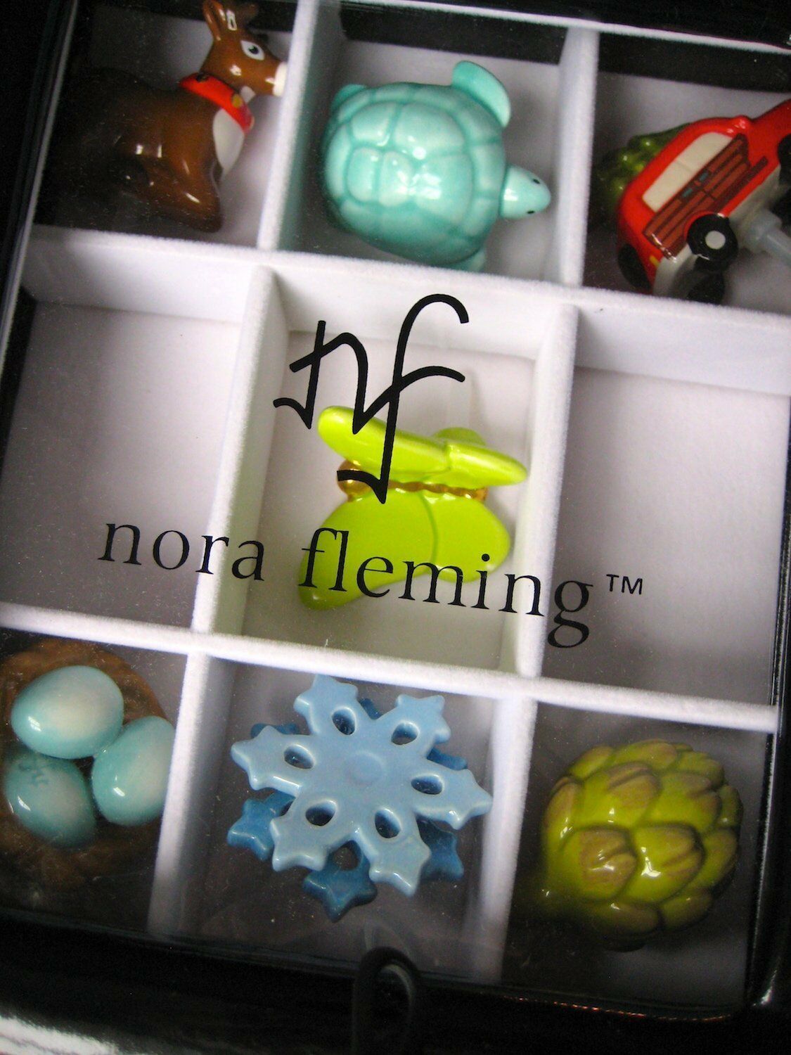 Nora Fleming Clear Top Keepsake Display Box For Minis Decorative