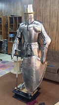 NauticalMart Larp Full Suit of Armor Knight Crusader Combat Suit of Armour