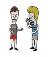 Beavis and Butthead Figures Die-Cut Embroidered Patch Set of Two NEW UNUSED - $14.49