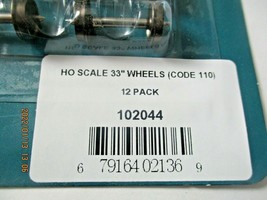 Rapido # 102044 Wheels Metal 33" (Code 110) 12 Axles per Pack, HO Scale image 2