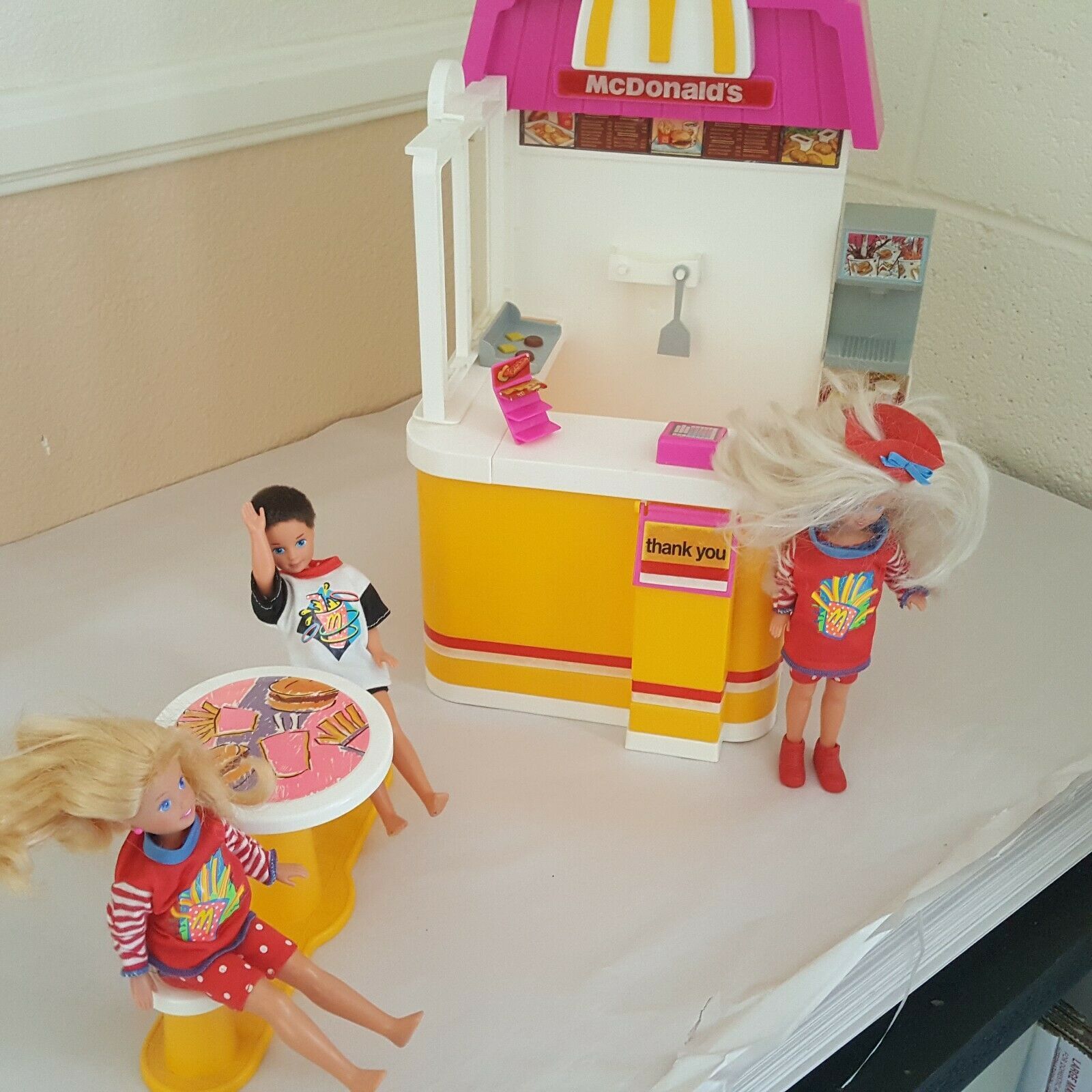 barbie mcdonalds drive thru set