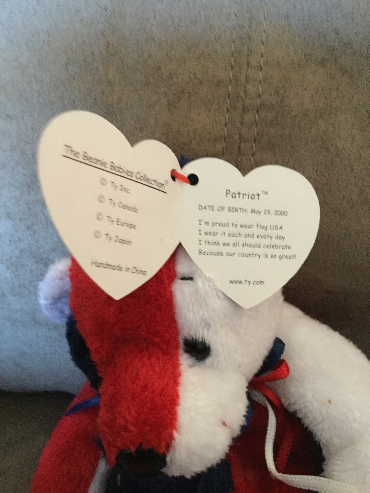 patriot beanie baby may 29 2000