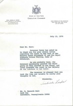 Isabelle Leeds Signed 1976 Letter New York Governor Carey Special Assistant image 1