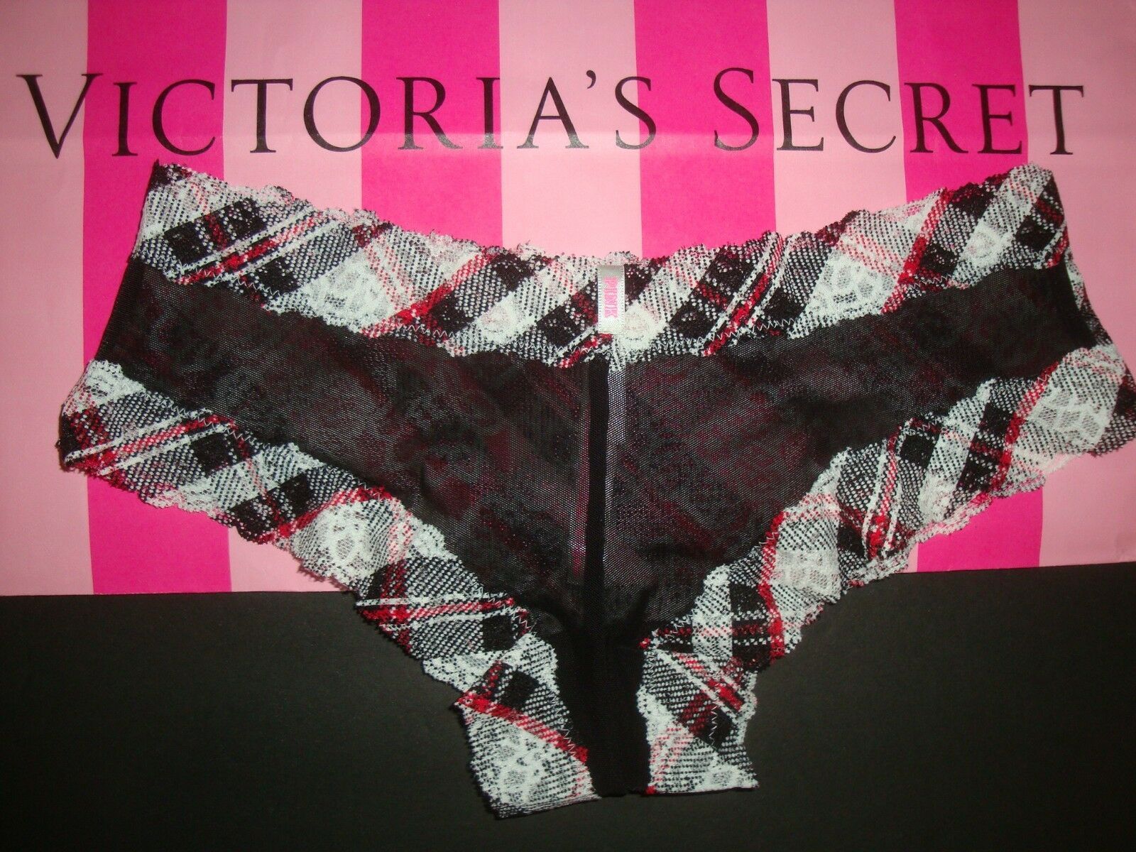 NEW VICTORIA/'S SECRET /"PINK/" SEAMLESS BIKINI PANTY TROPICAL SUNSET SIZE M
