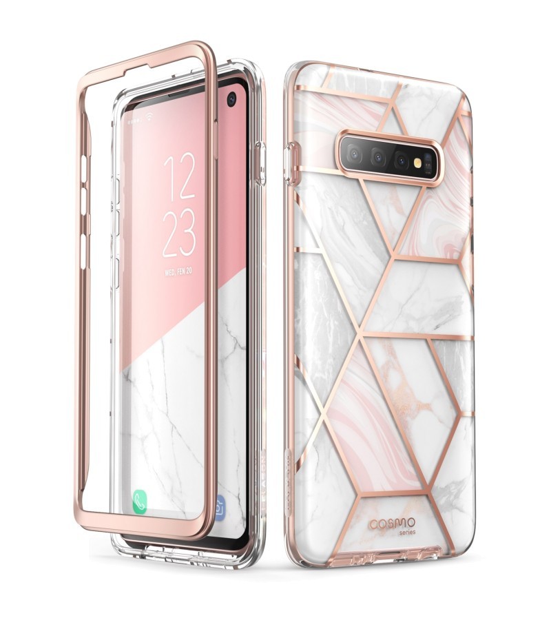 Galaxy S10 Cosmo Slim Designer Case (Marble)