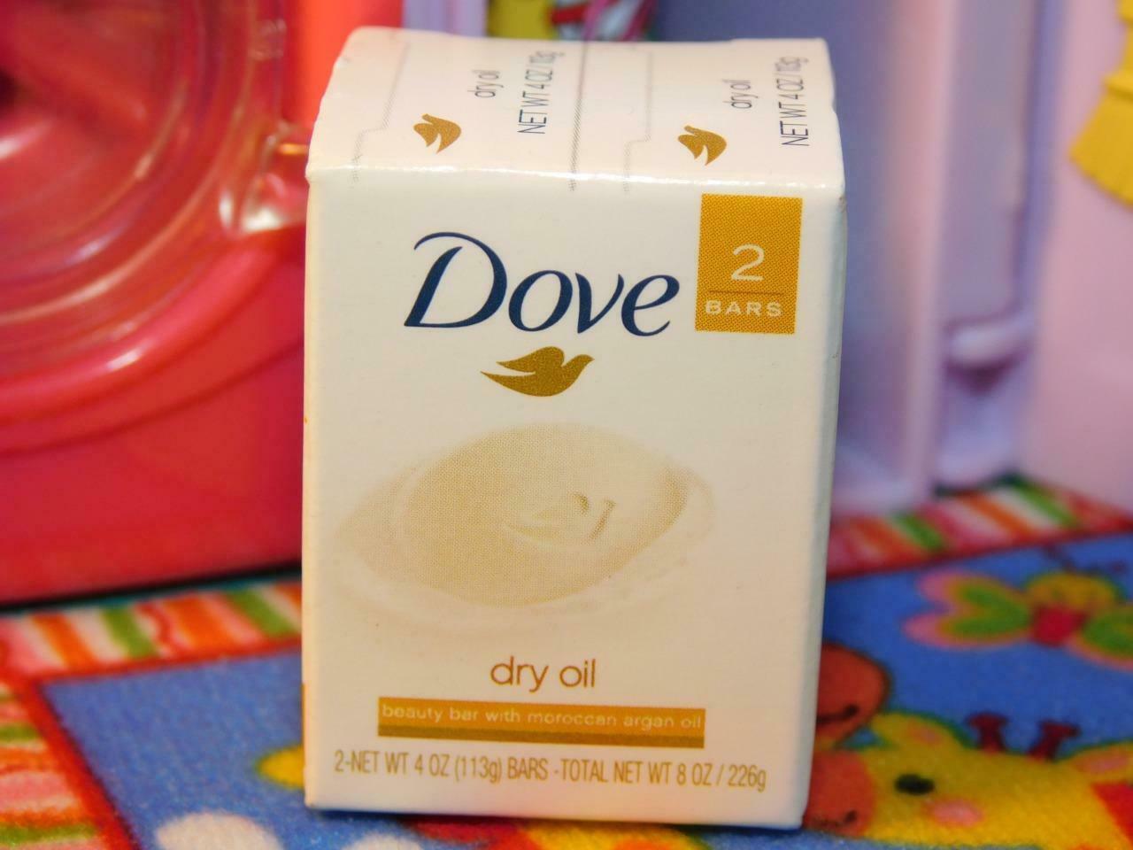 dove dry oil soap