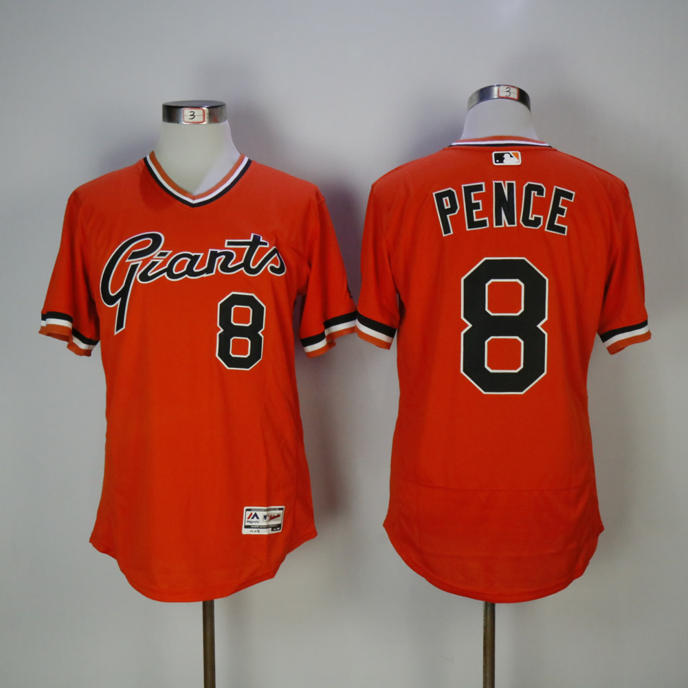 Men's San Francisco Giants #8 Hunter Pence Jersey Baseball ...