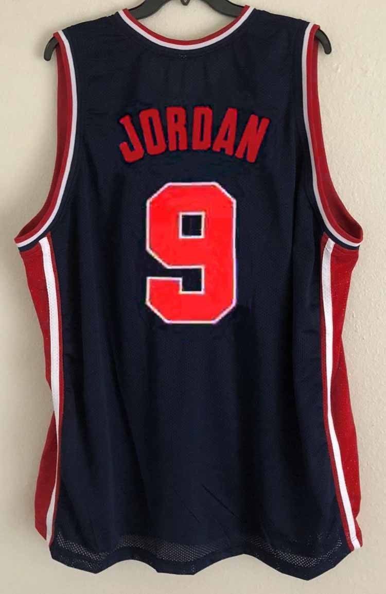 MICHAEL JORDAN #9 TEAM USA JERSEY AUTHORIZED SEWN NEW ANY SIZE - Other ...