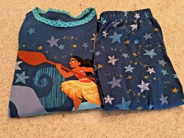 Girl's Disney Store  Princess Moana Long Sleeve Blue Pajama Set (10) - $13.10